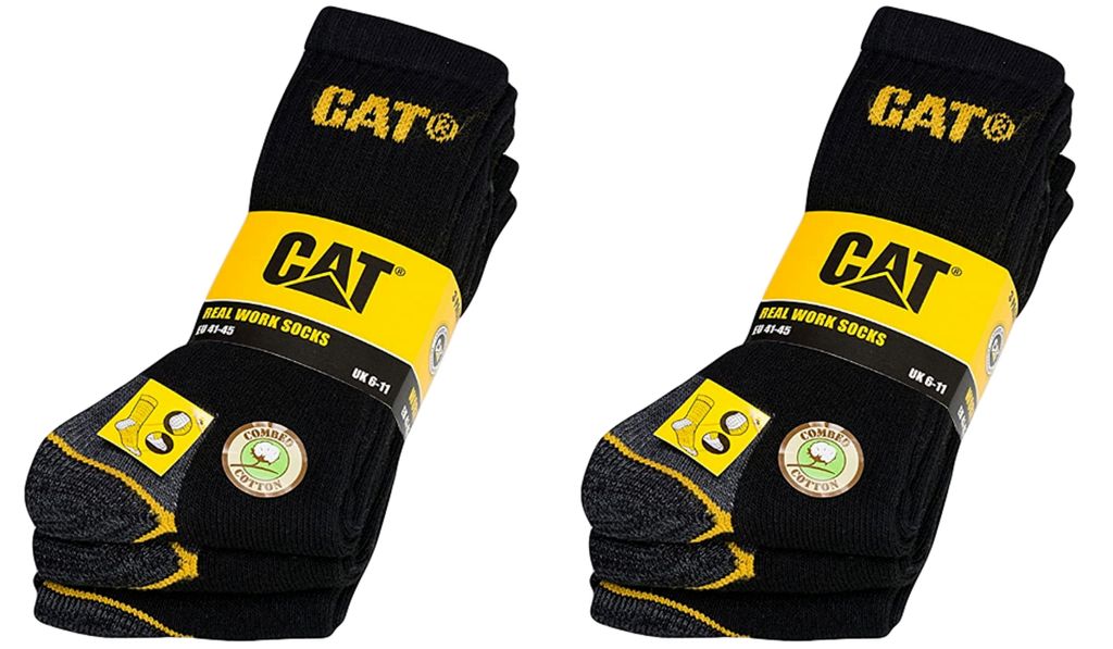 6 Paar CAT Caterpillar Original Work Arbeitssocken - Farbe: Produktbild 