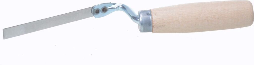 Aqbau Fugenkelle Verfugkelle Fugeisen Kelle Holzgriff Fugspachtel Edelstahl (12mm)