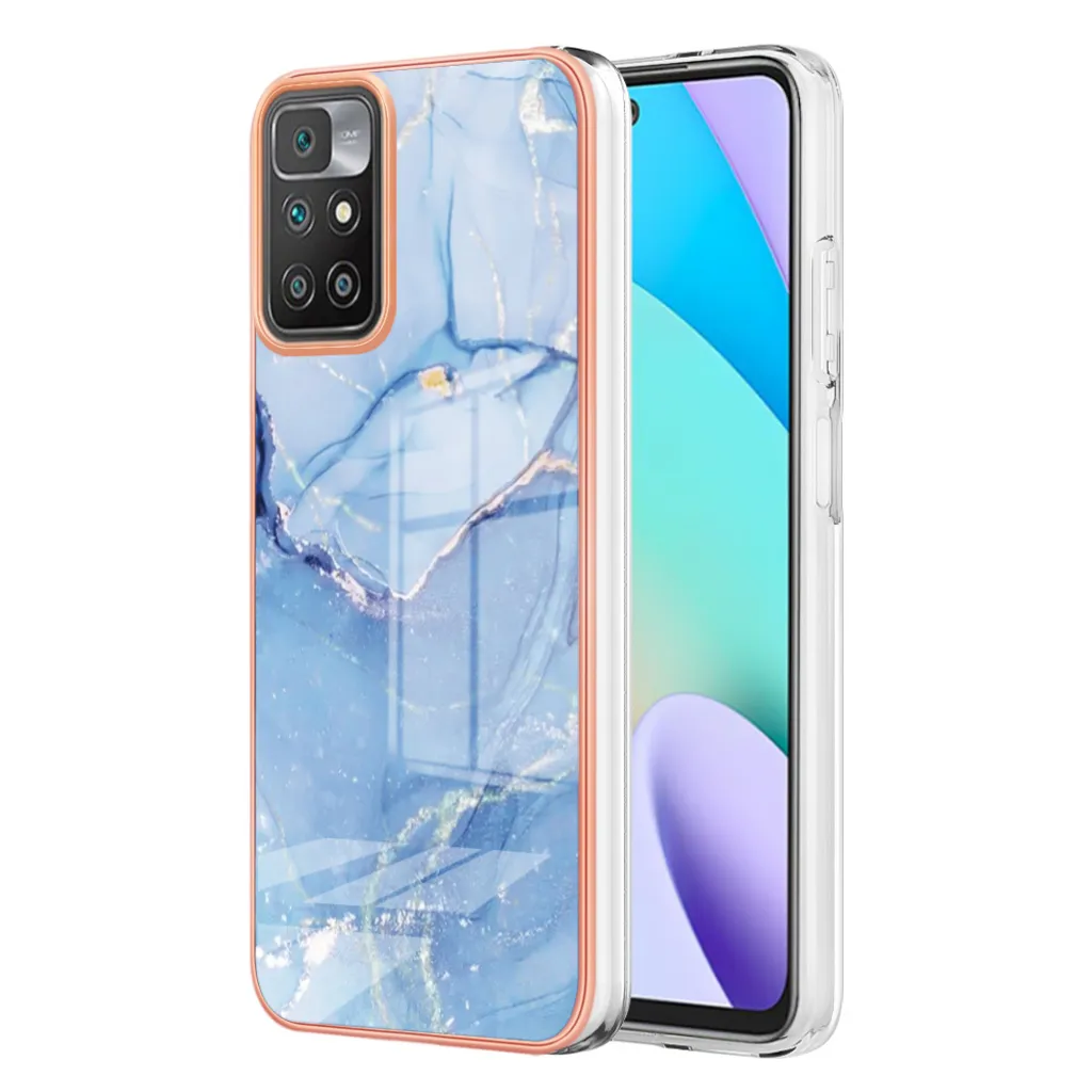 Custodia Protettiva Xiaomi Redmi 10 Blu Silicone Morbido Antiurto