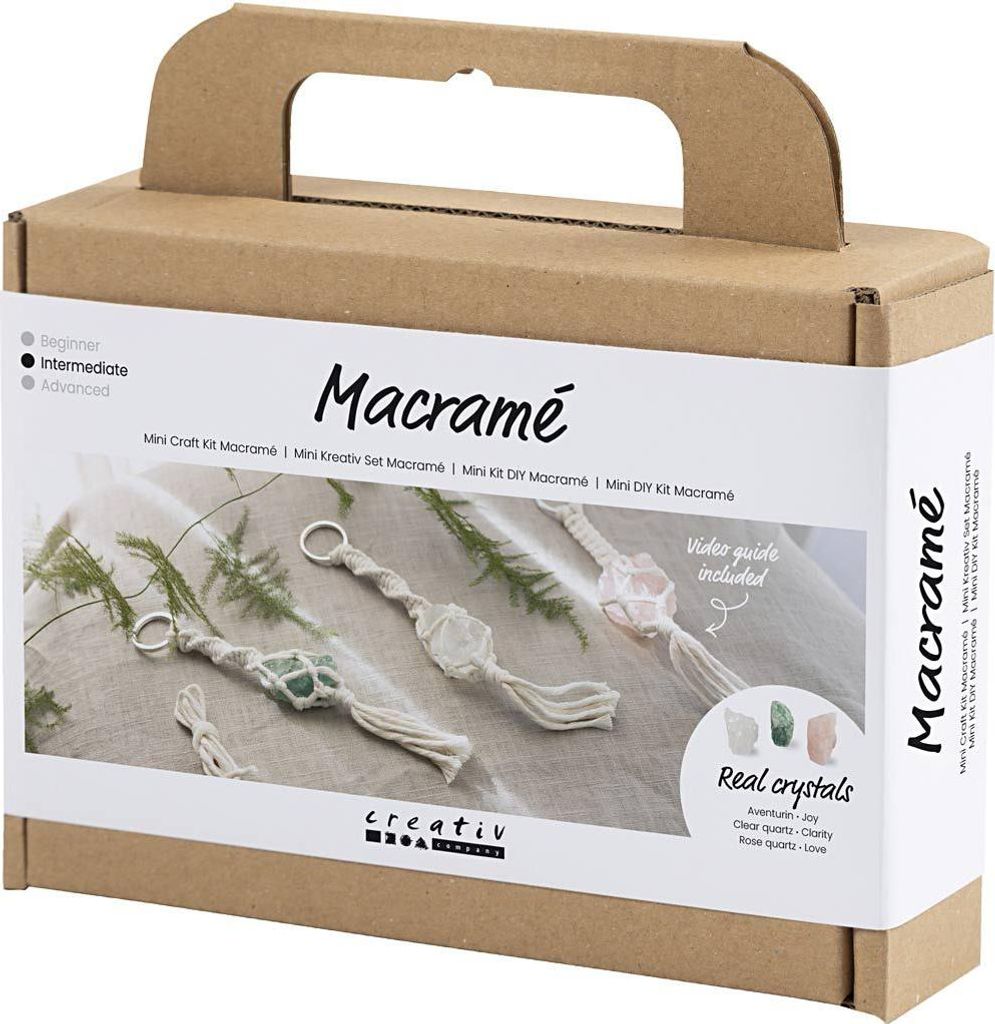 Kit di macramè per 3 portachiavi, incluso materiale e Immagine del prodotto 