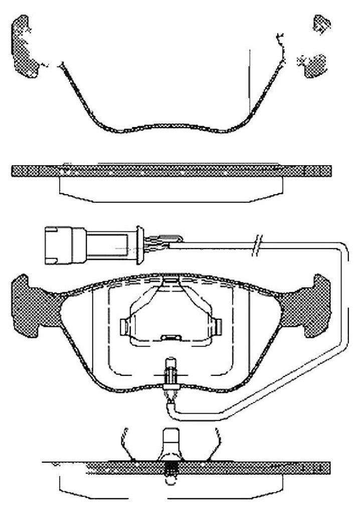 Bremsbelagsatz Scheiben 18,8 mm TRISCAN IAM-Expertise für u.a. FORD COUGAR