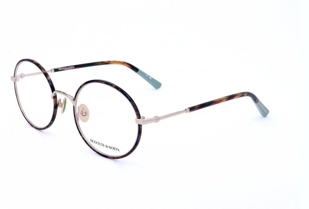 Lunettes de vue Femme Scotch & Soda SS1020 Design Élégant Gold Green