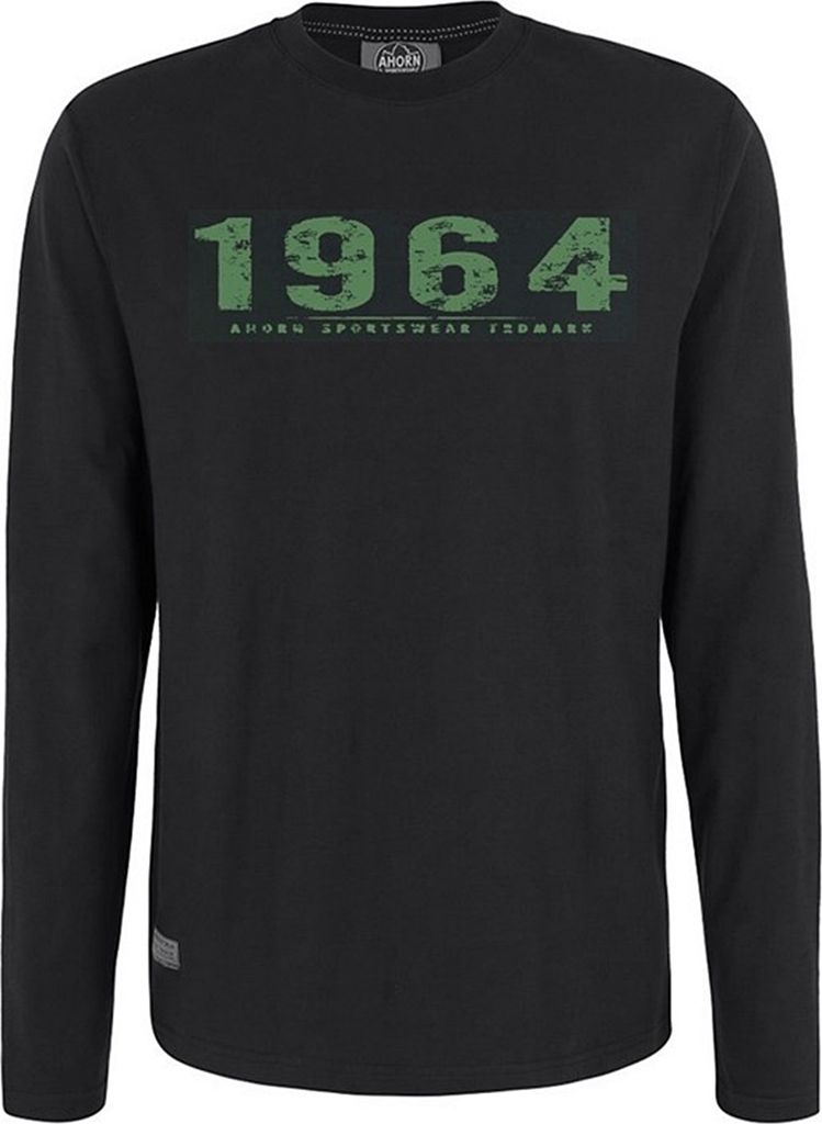 Übergrößen Longshirt Vintage Number rauchgrün AHORN Produktbild 