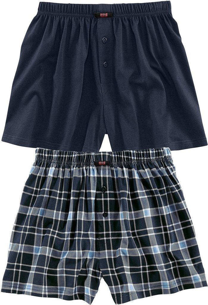 H.I.S. Boxer Boxershorts für Herren 2 -teilig marine, Produktbild 