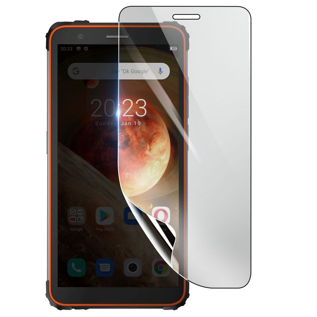 3mk, Stoß- und kratzfester Hydrogel Bildschirmschutz für Blackview BV6600, Transparent