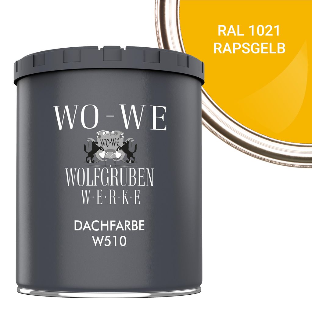 Dachfarbe Sockelfarbe Dachbeschichtung W510 Rapsgelb RAL Produktbild 