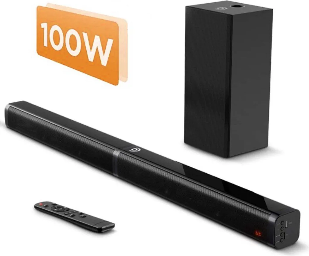 Soundbar Bolt Edge con subwoofer – TV e PC – Bluetooth – Surround stereo 3D – Suono DSP