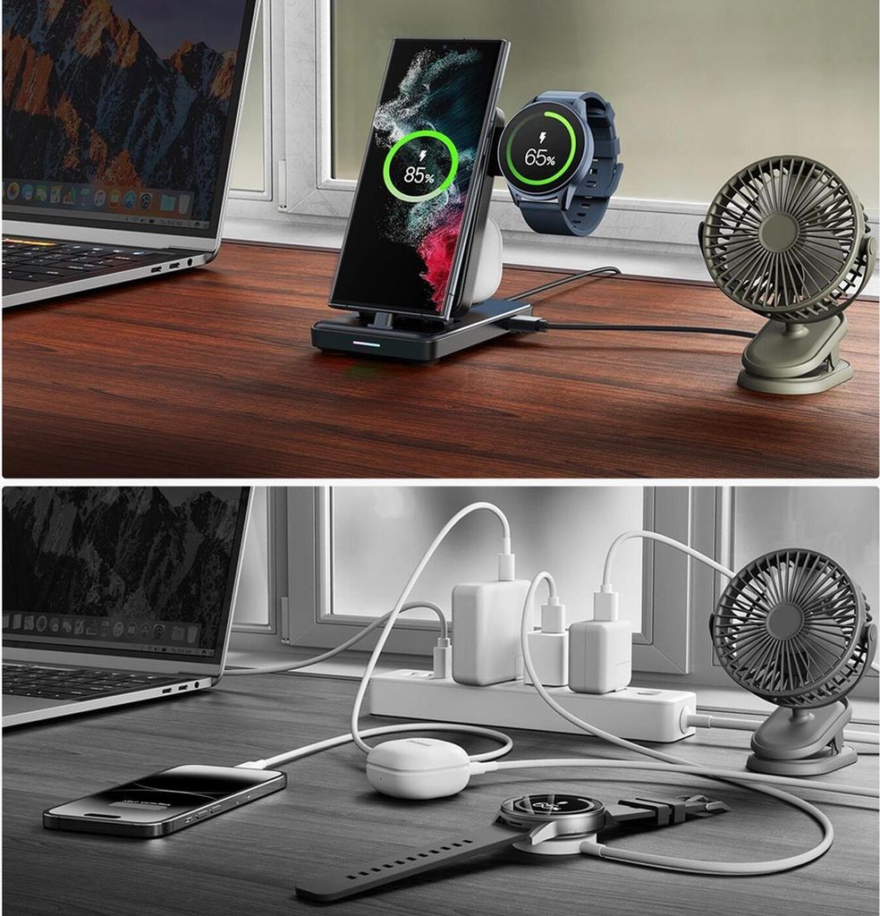 4v1 Samsung Galaxy Nabíjecí stanice USB C Hodinky Nabíječka Obrázek produktu 6