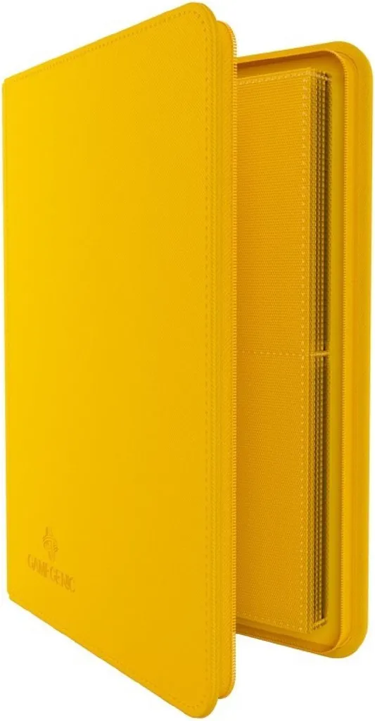 Album 8 poches Jaune fermeture éclair sécurisée pour cartes de jeu