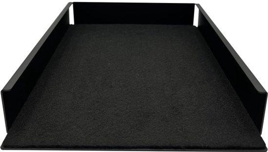 Dokumentenlade aus Metall mit schwarzem Kunststoff | A4-Organiser für Büro, Papierlade, Briefumschlag, Aktenordner | Büroorganisation | Metall, ...