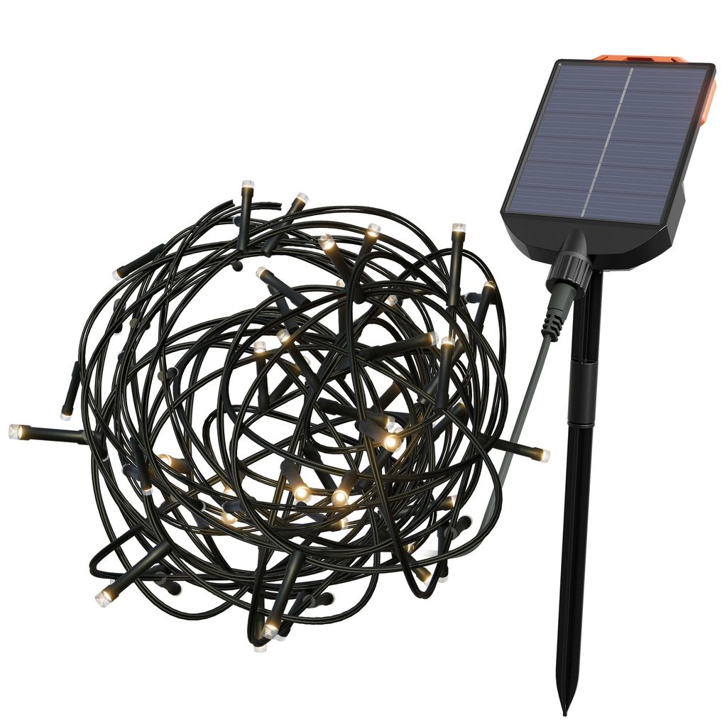 YUENFONG Solar Lichter kette, 50M 500 LED Solarlichter kette Warmweiß 8 Modi Lichter mit Fernbedienung für Garten Party Deko (50m)