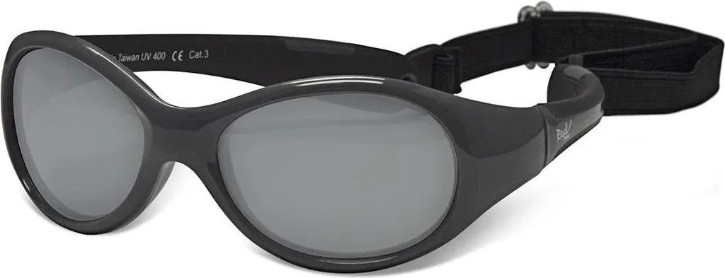 Lunettes de soleil pour randonnée enfant Real Shades Explorer Noir 2 ans