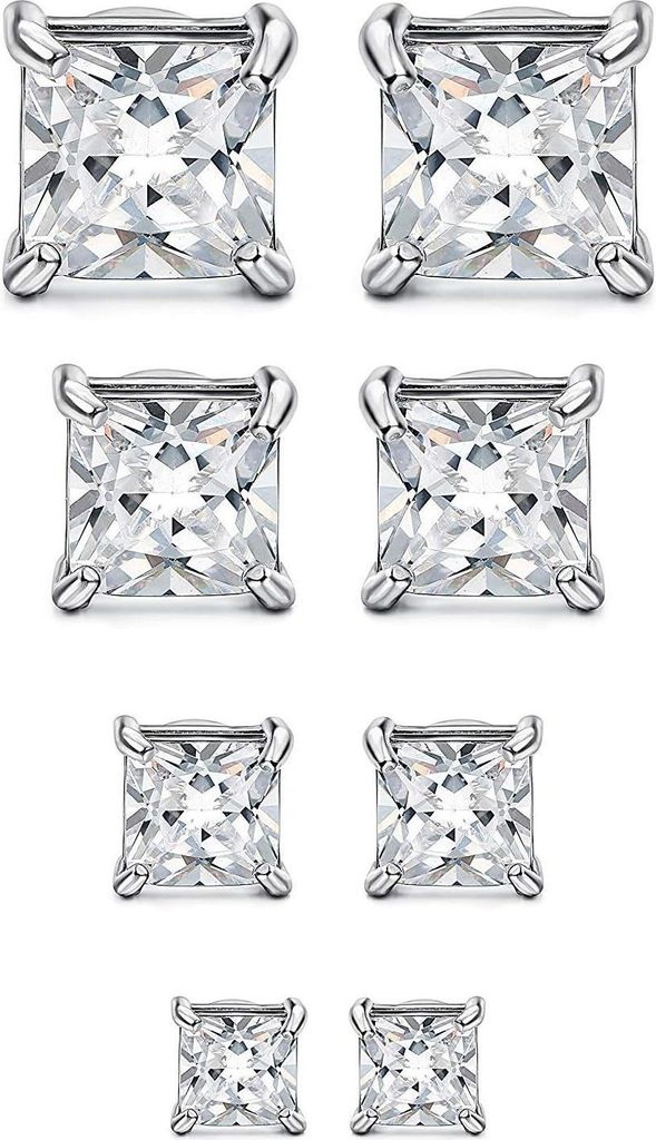 4 Paare Edelstahl Magnetische Ohrstecker für Männer Frauen Produktbild 