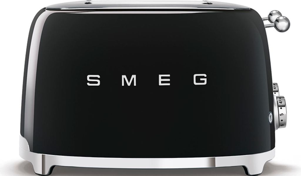 Toaster mit 4 schlitzen, 950 w, schwarz Smeg TSF03BLEU Produktbild 