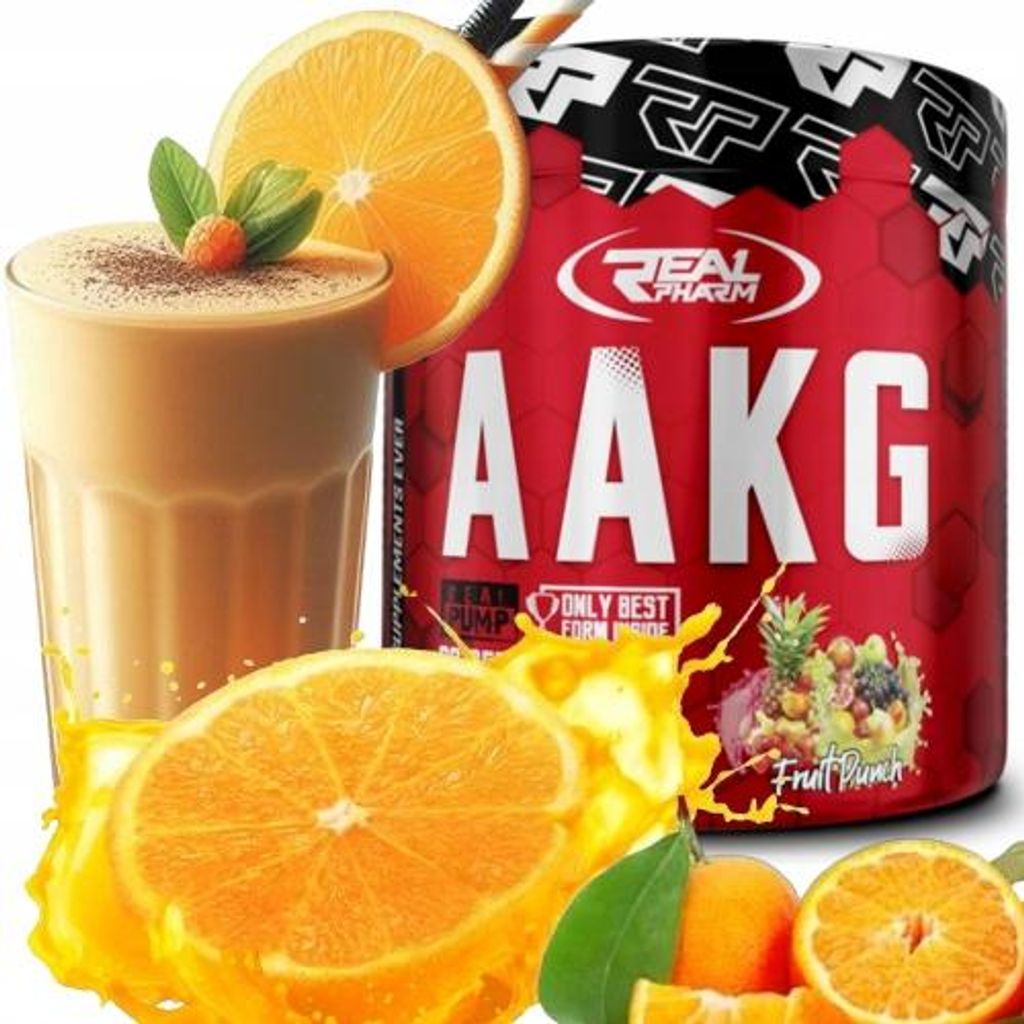 AAKG Arginin Citrullin Aminosäuren Real Pharm 300 g Geschmack: Orange
