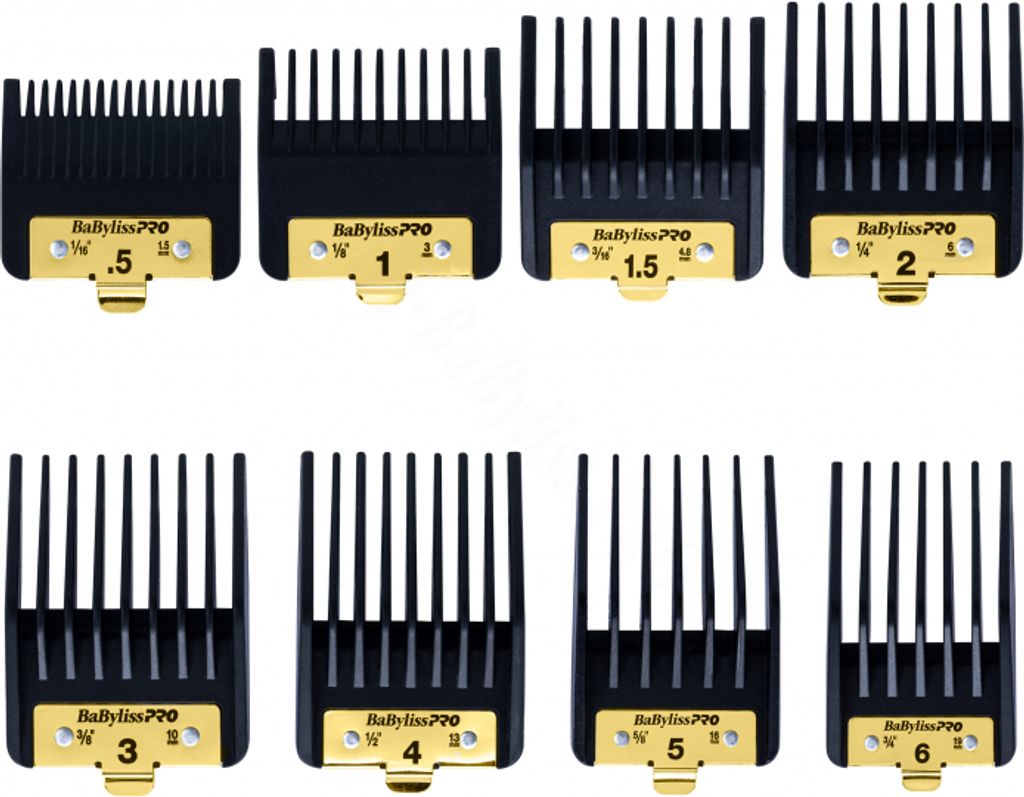 Babyliss Pro 4Artist FXPCGE Premium Clipper Guards - 8 Aufsteckkaemme Satz