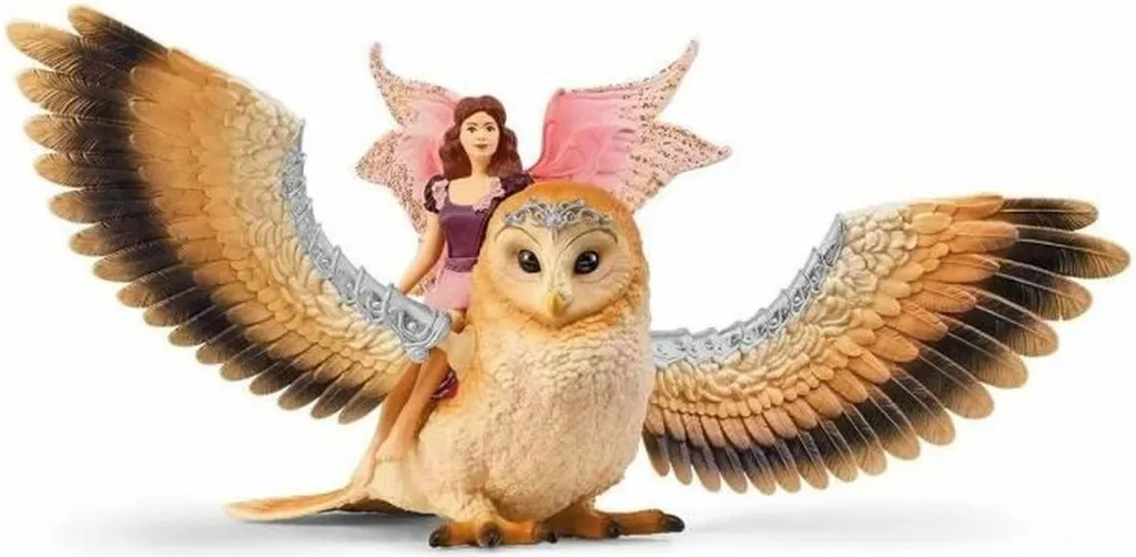 Hibou Schleich 70789 pour enfants - Décoration et jeu créatif en forêt