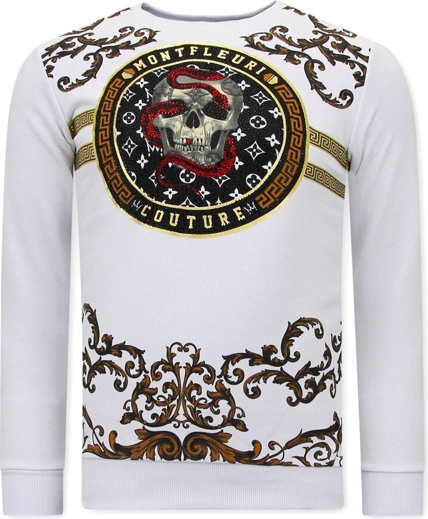 Snake Skull Schöne Pullover - S