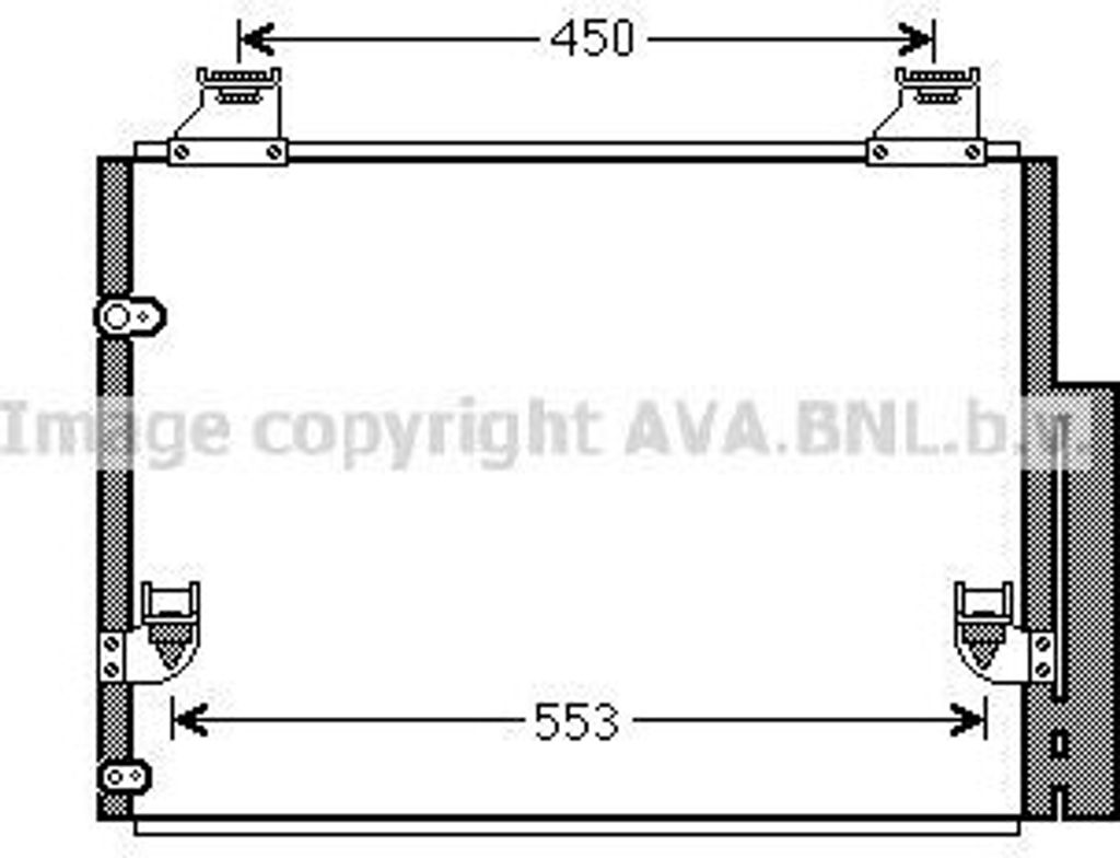 PRASCO TO5563D - OE 884600K010 Klimakondensator mit Trockner für Hilux