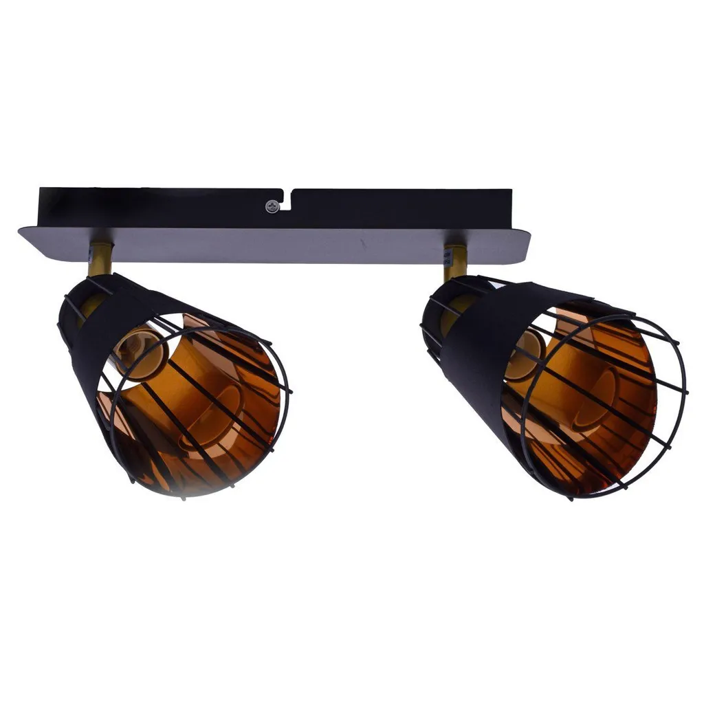 Plafonnier Compact 2 Lampes E14 RICK - Solution Éclairage Pièce Sombre - 2