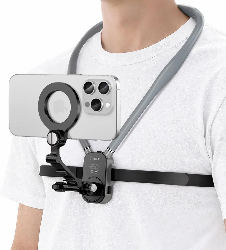 Coque de protection magnétique Hoco K31 bicolore noir gris pour mobile