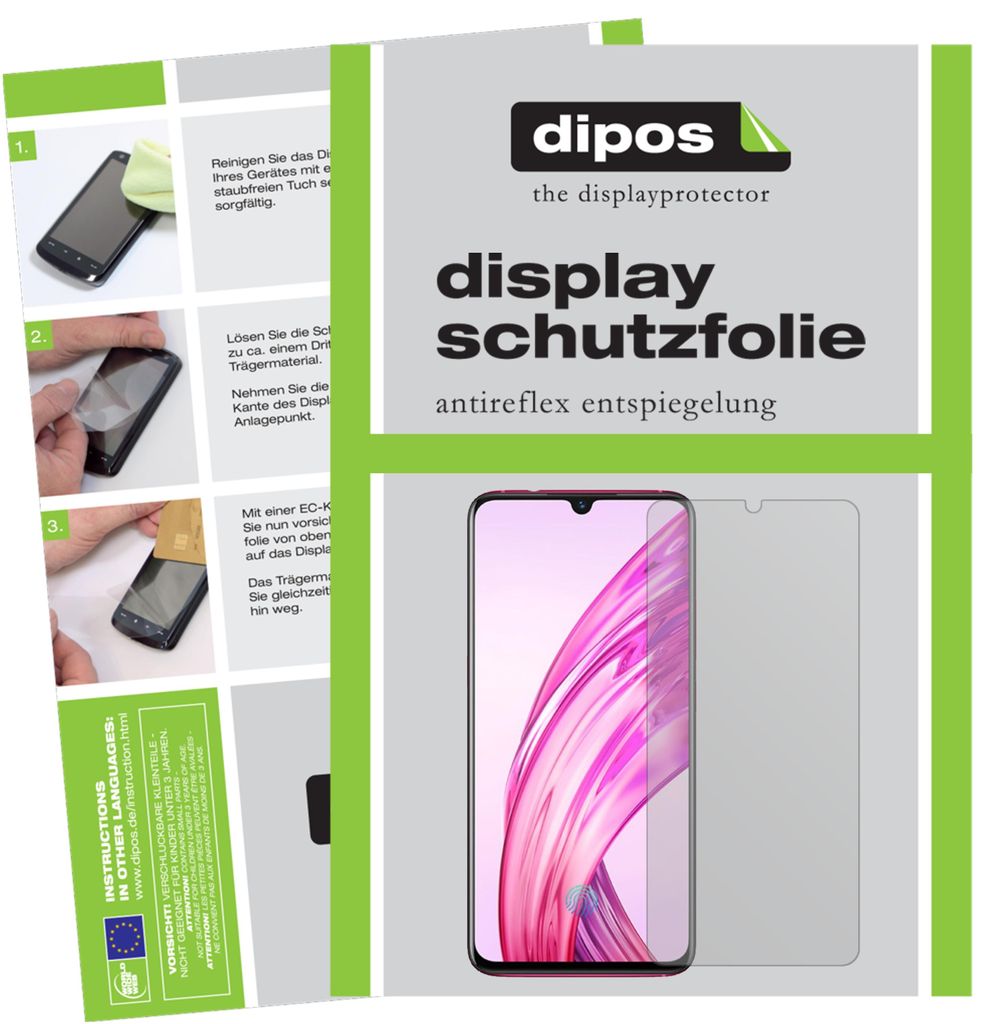3+3x Schutzfolie für Vivo X23 matt Displayschutzfolie Folie Display Schutz dipos