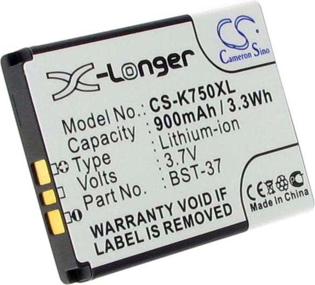 Ersatzakku für Mobiltelefone, kompatibel mit Sony Ericsson BST-37