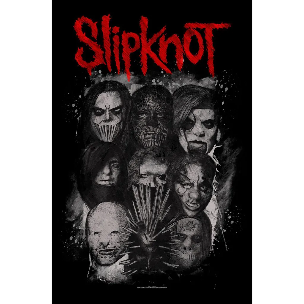 Poster Slipknot Tissu RO3221 Incassable - Alternative Durable Affiche Papier