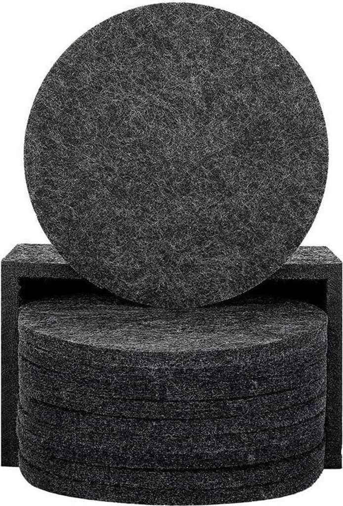 Filzuntersetzer - Tischschutz - 1 Stück - Anthrazit - Filz - Ø 25 cm