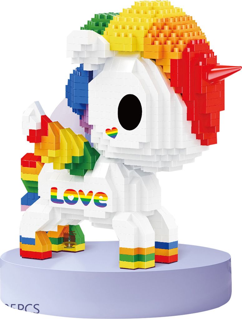 18187 - Regenbogeneinhorn (Balody) Klemmbausteine