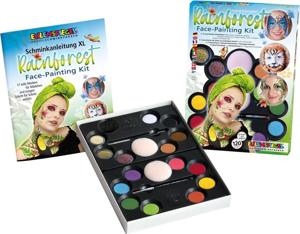 Eulenspiegel Face Painting Kit Rainforest Produktbild 