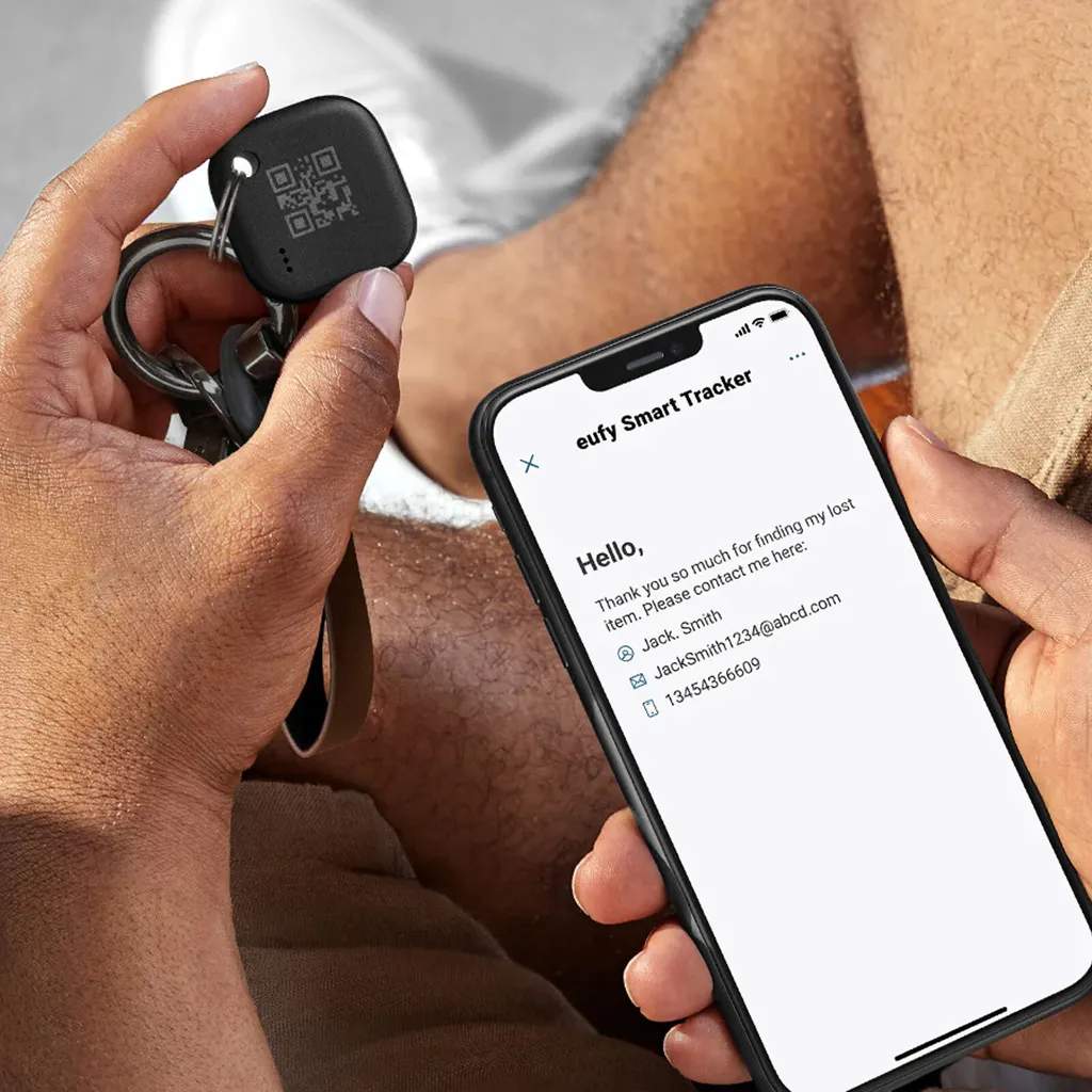 Retrouvez vos Clés Perdues avec eufy SmartTrack Link Noir, Pack de 2