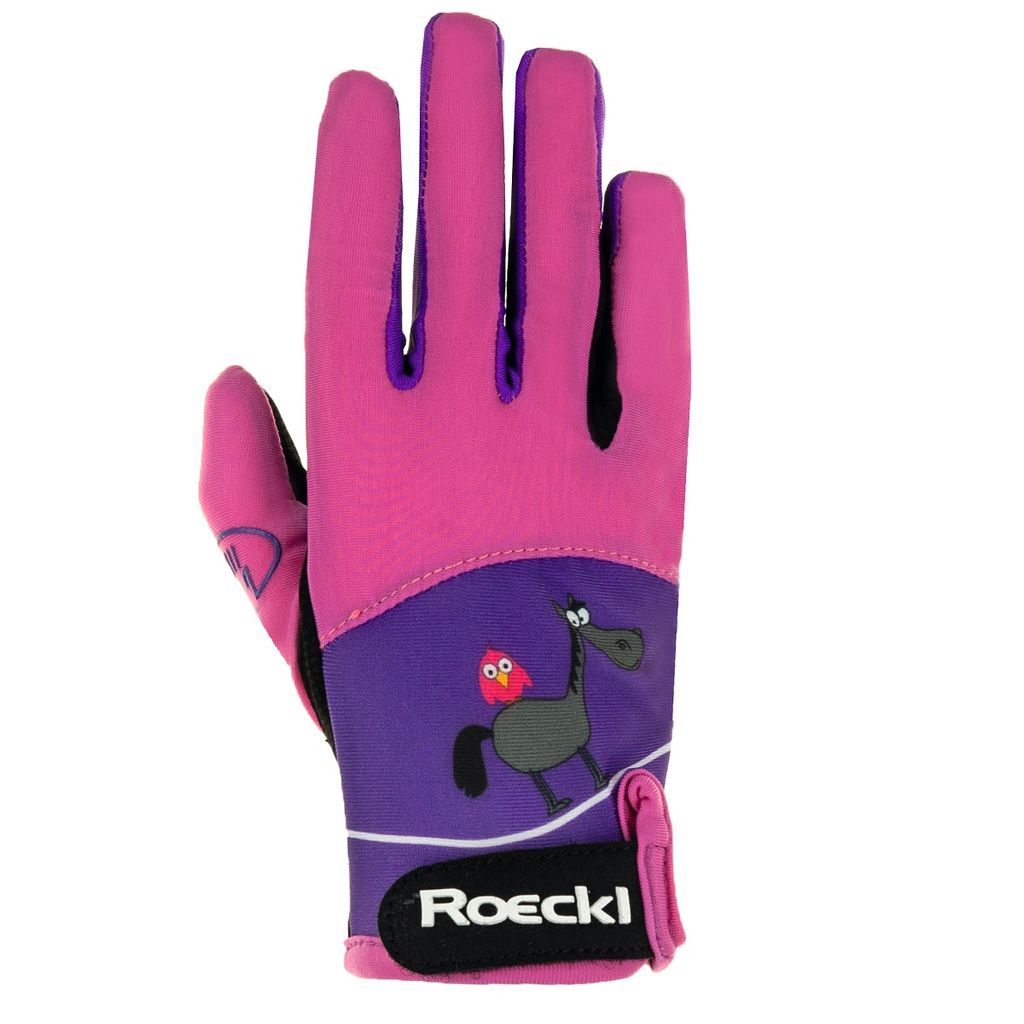ROECKL Kansas, Kinderreithandschuhe, Kinderhandschuhe, Farbe:pink, Größe:4