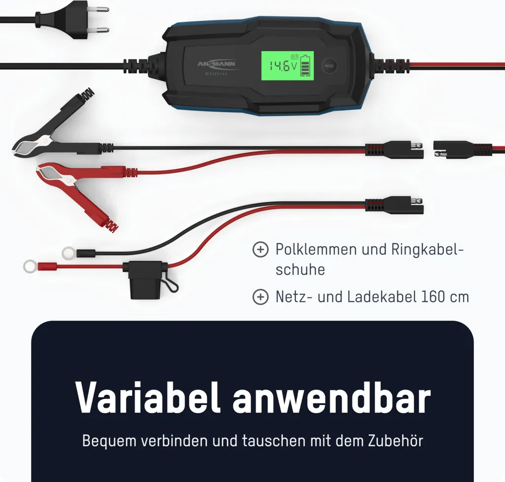 ANSMANN 1001-0144 BC 6-12V: Caricabatterie per Camper e Avventura - 5