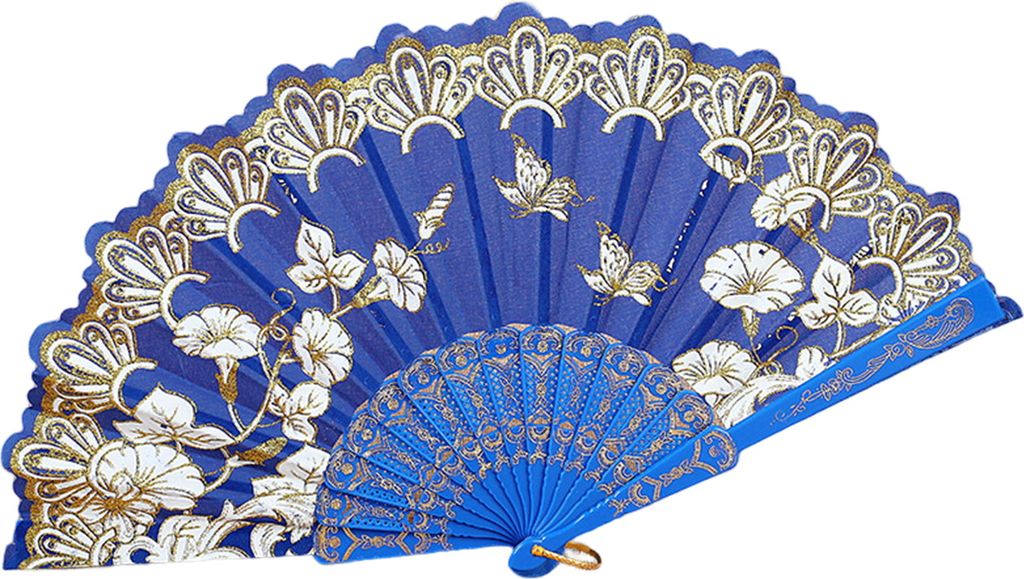 Handheld -Lüfter Vintage -Stil helle Farbfarbe exquisites Muster feine Verarbeitung Ultraleicher Stoff Retro chinesischer Stil Faltfotografie Prop...