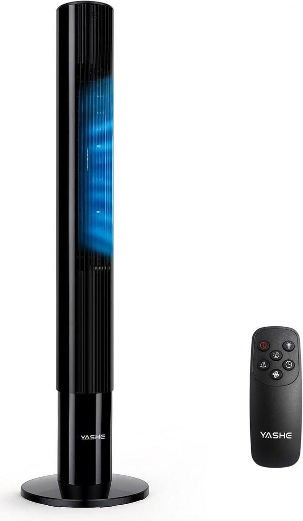 YASHE Ventilateur colonne NDTFT17RH-S, 110 cm, 50 W, Image du produit 