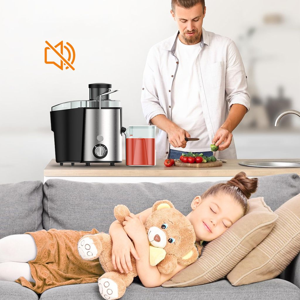 Lis na ovoce a zeleninu HDeye z nerezové oceli 800W, 500ml Obrázek produktu 12