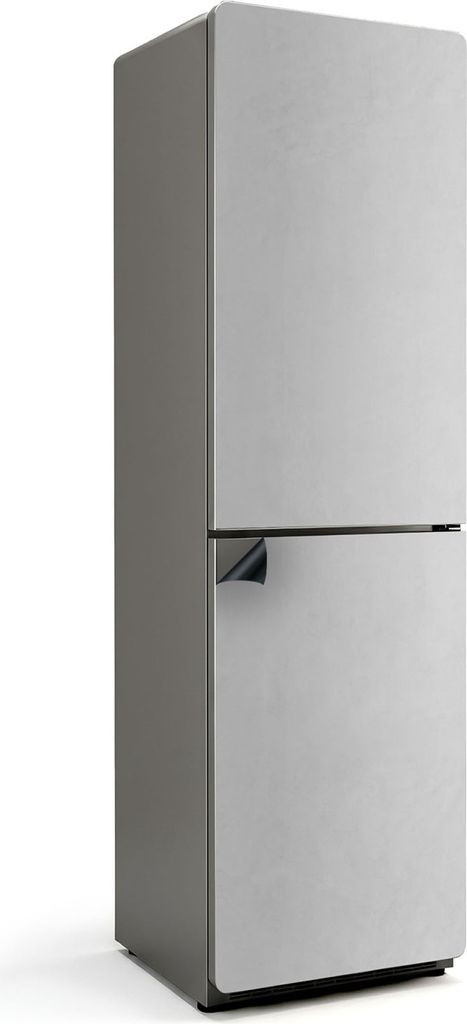 Farbe: Grau – Magnetische Kühlschrank Abdeckung – Dekorfolie magnetisch Küche – Kühlschrank Magnet Deko – selbstklebende Magnettafel –...