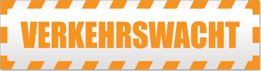 Verkehrswacht gestreift Magnetschild Schild magnetisch