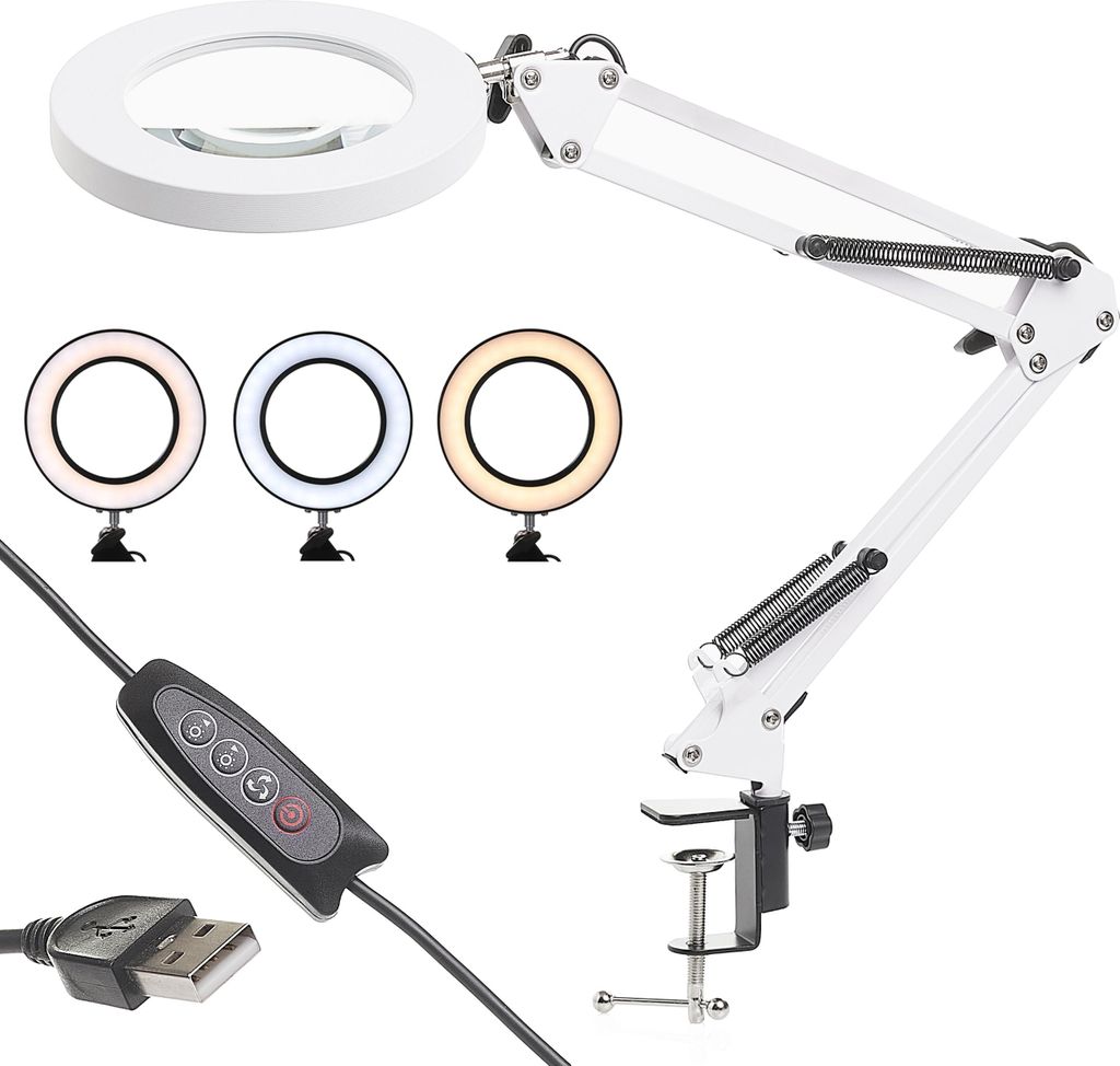 LED USB 12W kancelářská kosmetická lampa Obrázek produktu 