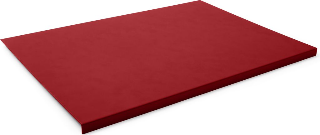 Schreibtischunterlage mit Kantenschutz Leder Ferrari Rot cm 90x60 - Rutschfester Boden - Hergestellt in Italien
