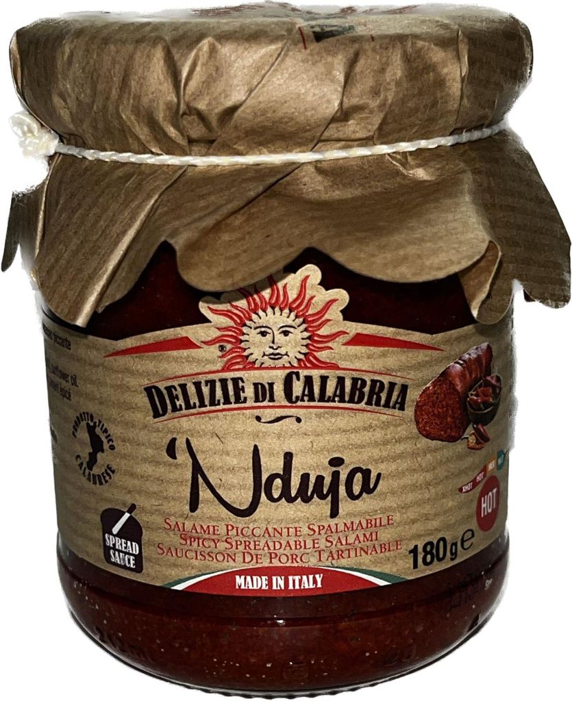 Nduja würziges Sonnenblumenöl neu 180g - Delizie di Produktbild 