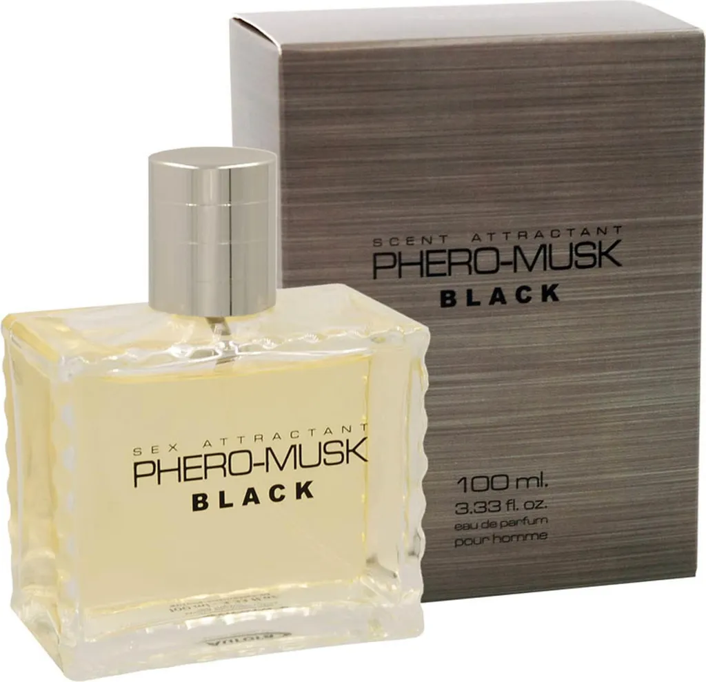 Parfum Homme PHERO-MUSK NOIR 100ml pour Booster votre Charisme Naturel