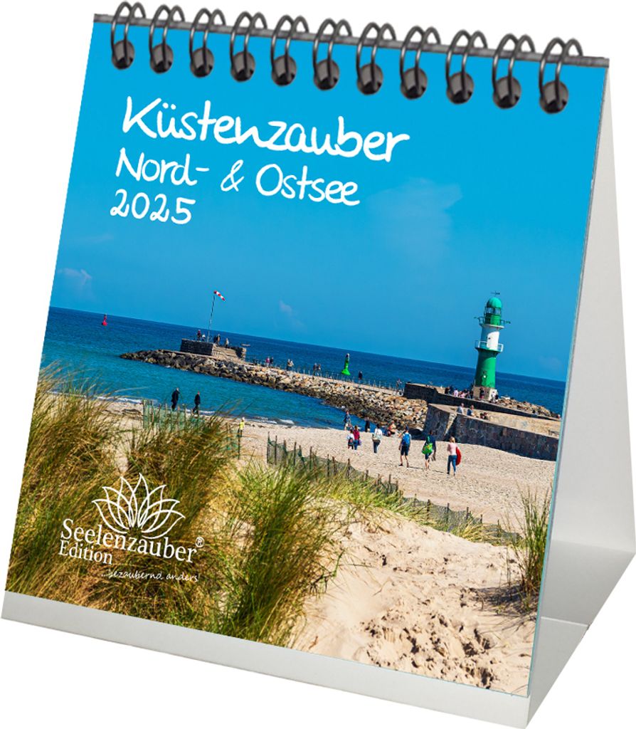 Küstenzauber Nord- und Ostsee Kalender für 2025 Format 10cm x 10cm Ürlaub Meer Küste - Seelenzauber