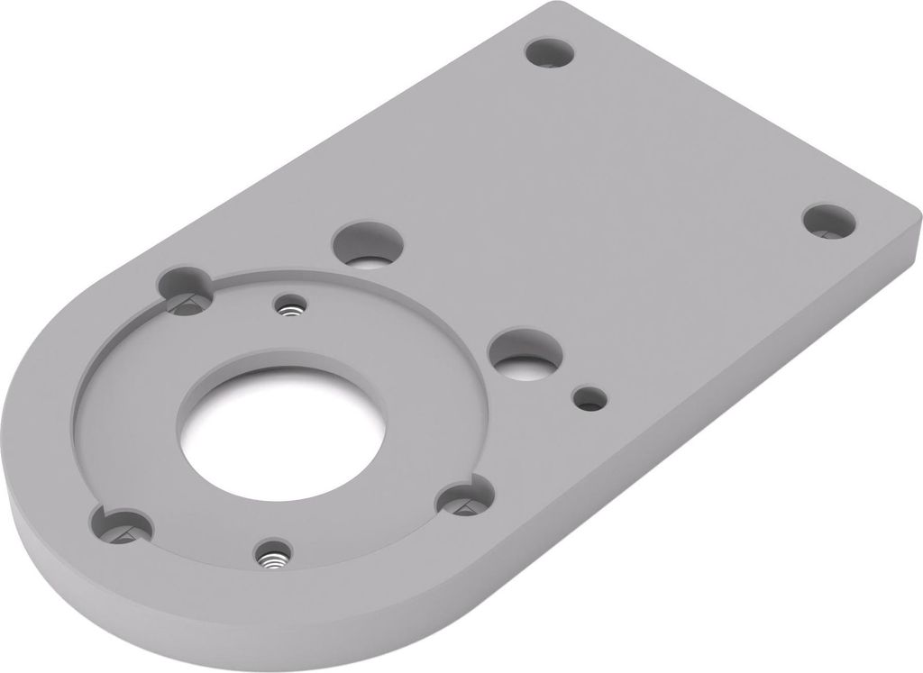 PRIWAS Grundplatte/Adapterplatte für Kopierhülsen passend für Bosch GKF 12V-8 | Gleitplatte passend für Bosch Kantenfräsen