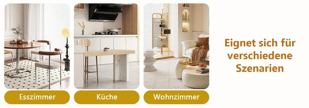 Grande table de repas rectangulaire style loft pour 6 personnes - 13