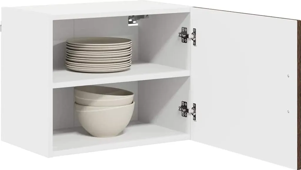 Set Pensili vidaXL 2 pz Rovere Marrone 50 x 31 x 40 cm in Legno
