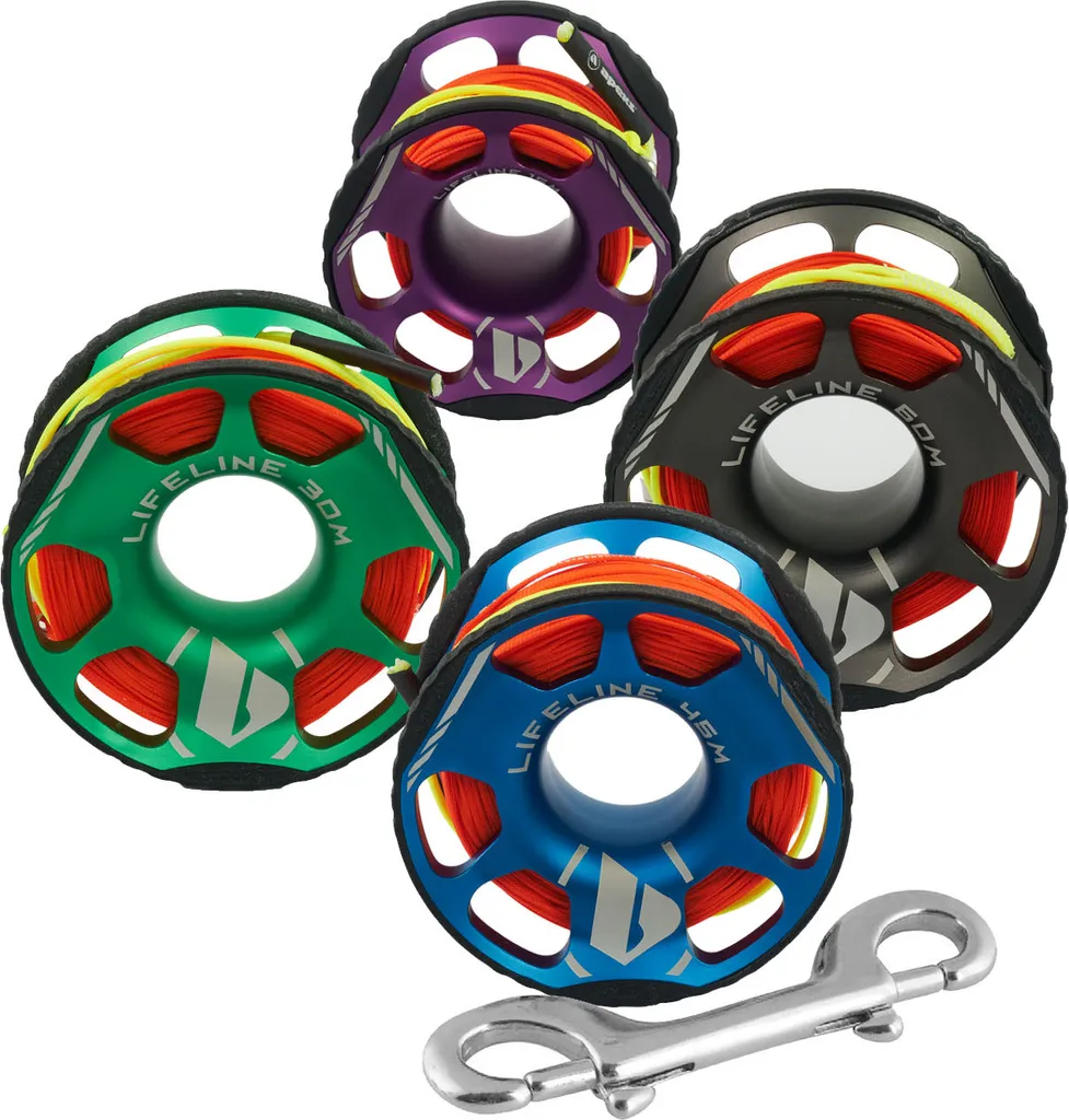Spool APEKS Cívka 30m Vert Idéal pour Parachute de Palier et Tek - 2