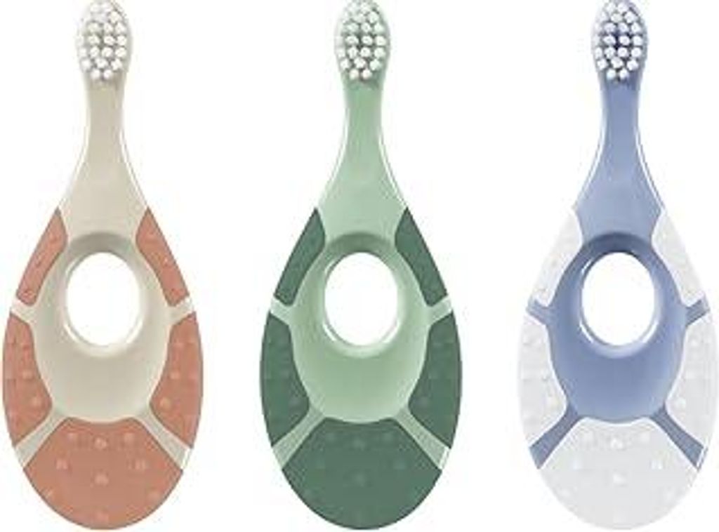 Jordan Step 1 Green Clean Kleinkind-Zahnbürste, nachhaltige Babyzahnbürste, 0–2 Jahre, biobasierte, extra weiche Borsten, 84 recycelte Griffe, ...