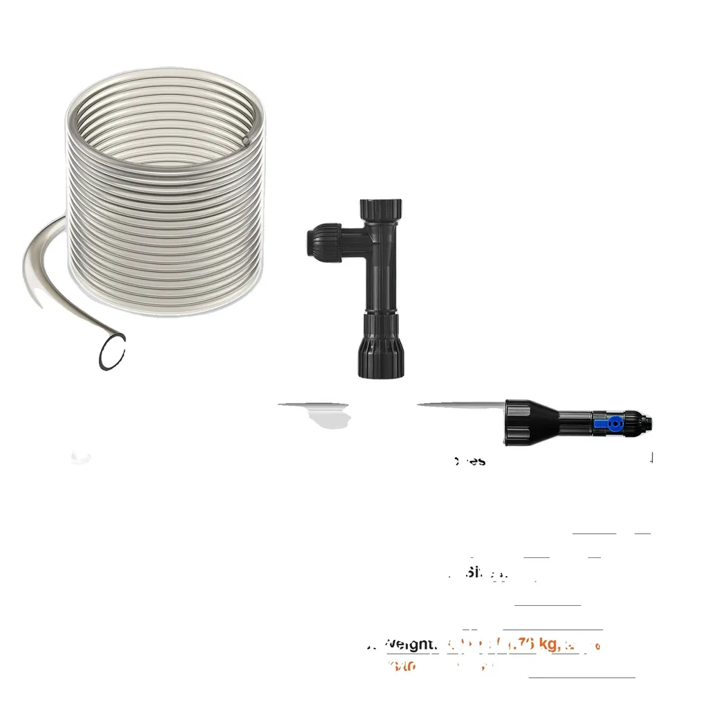 Nettoyeur d'aquarium anti-fuite : tuyau 15m et adaptateur en laiton